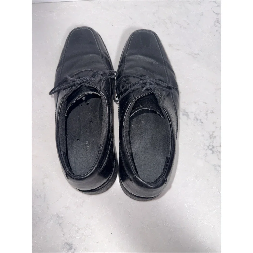 Bostonian Flexlite Men's Black Leather Oxford Dress Shoes Square Toe 10.5M